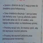 Informacja nt. śniadania